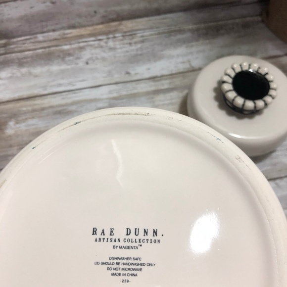 Rae Dunn DOG TREATS Canister With Crown - Picture 3 of 5